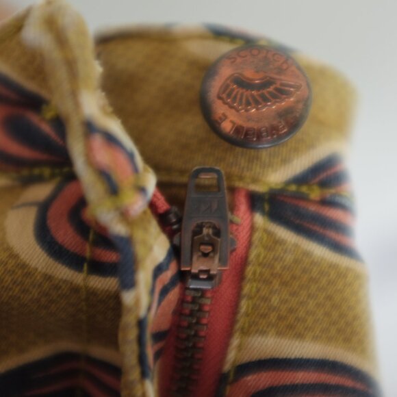 Scotch R'Belle mustard yellow pattern print rolled shorts - Picture 6 of 10